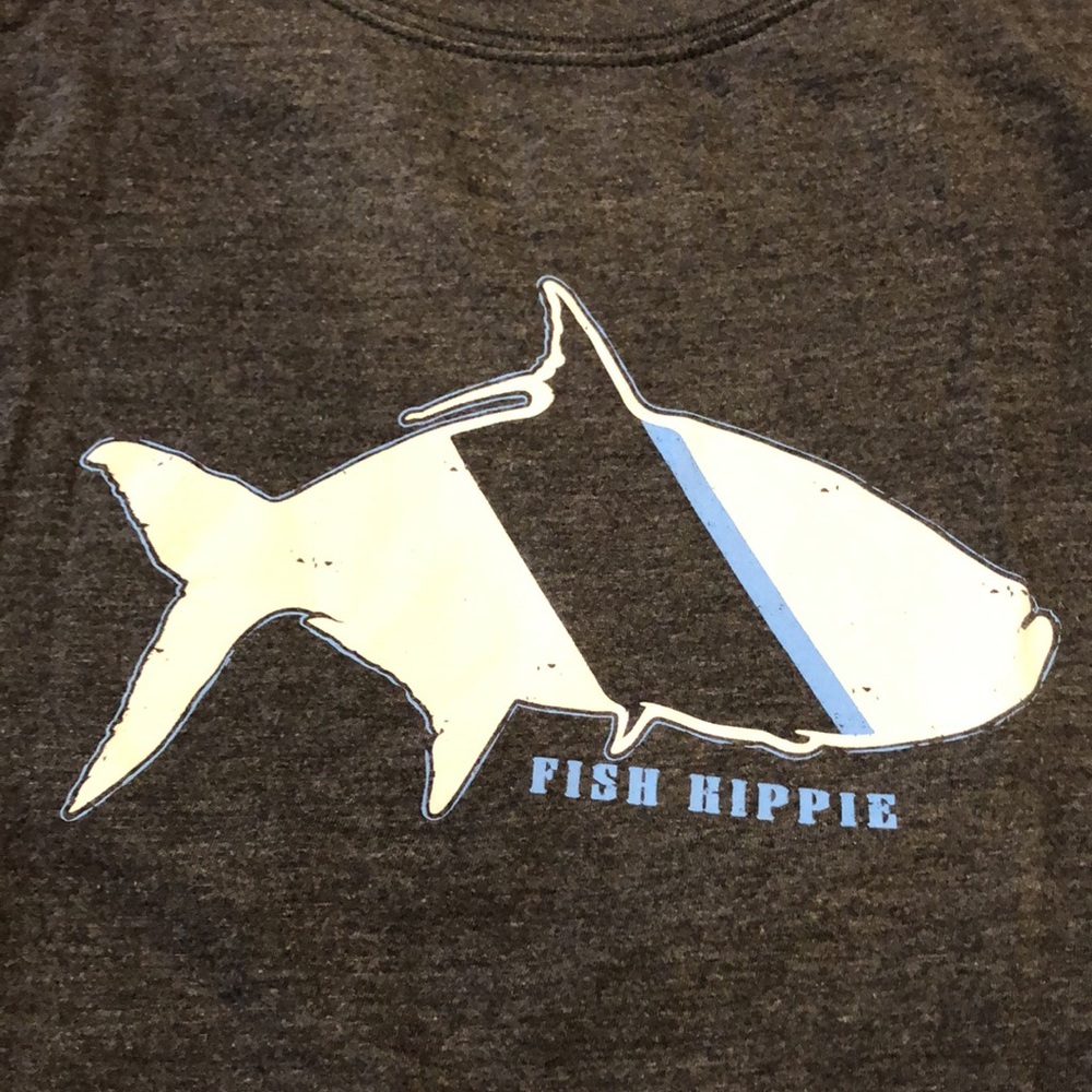 FISH HIPPIE Mens T Shirt - Picture 3 of 5